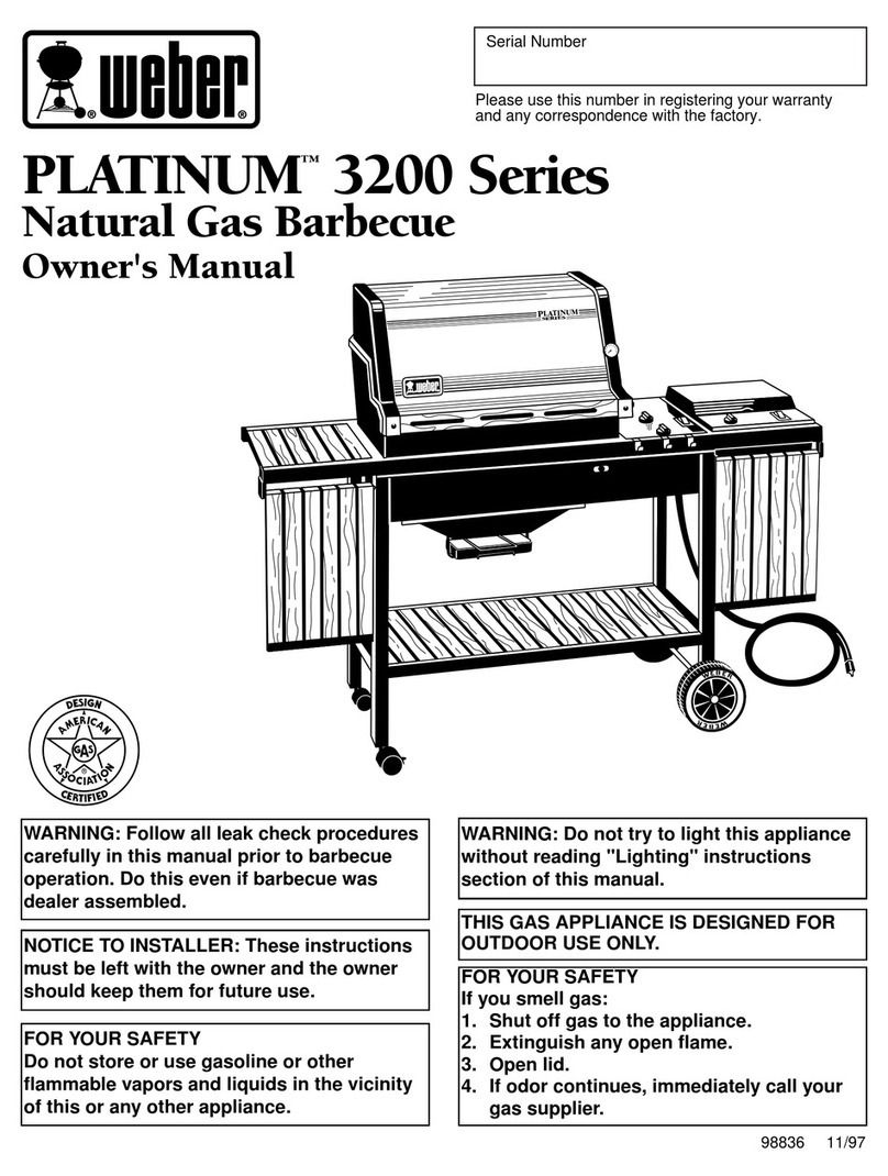 Weber PLATINUM Series II 3200 NG User manual