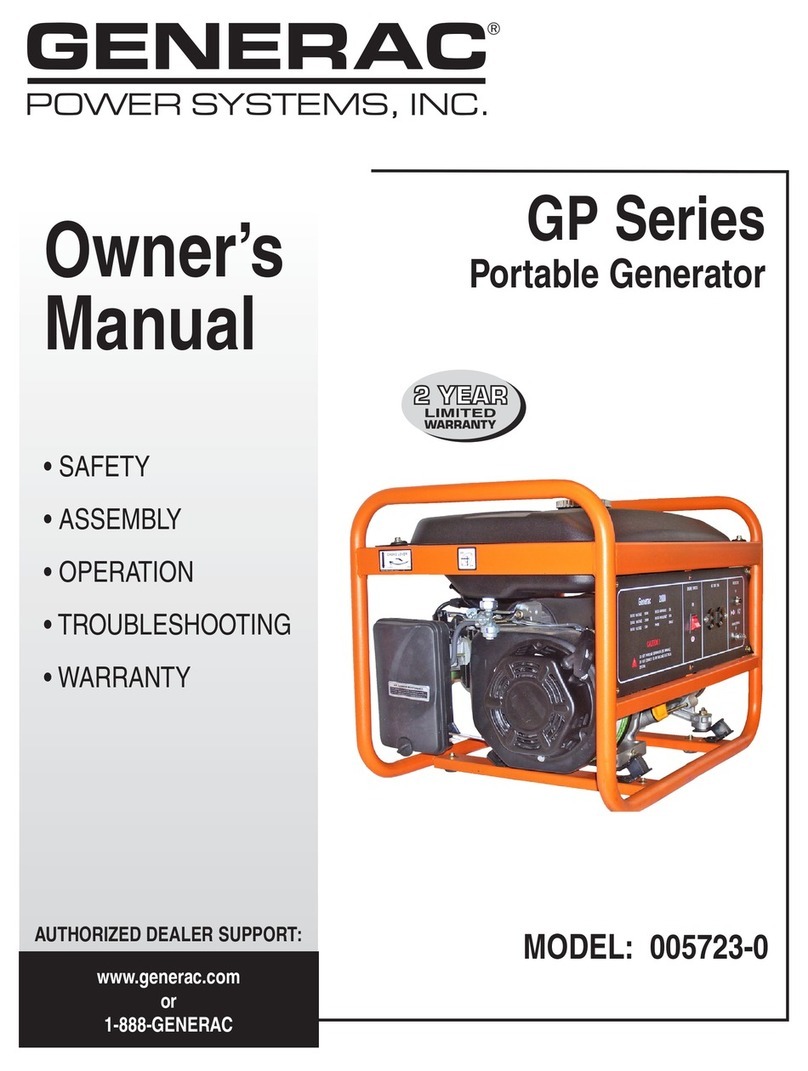 Generac Power Systems 005723-0 GP Series User manual