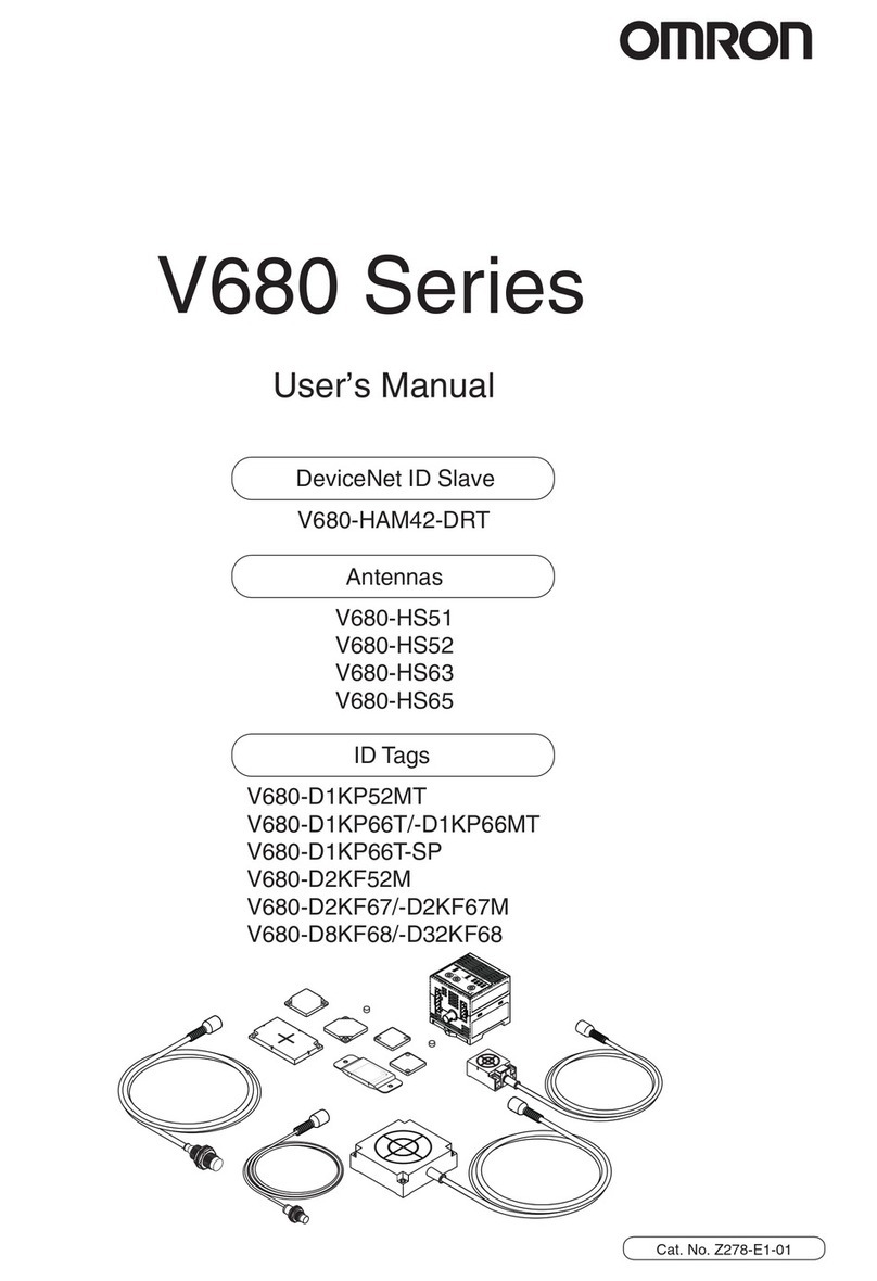 Omron V680 Series User manual