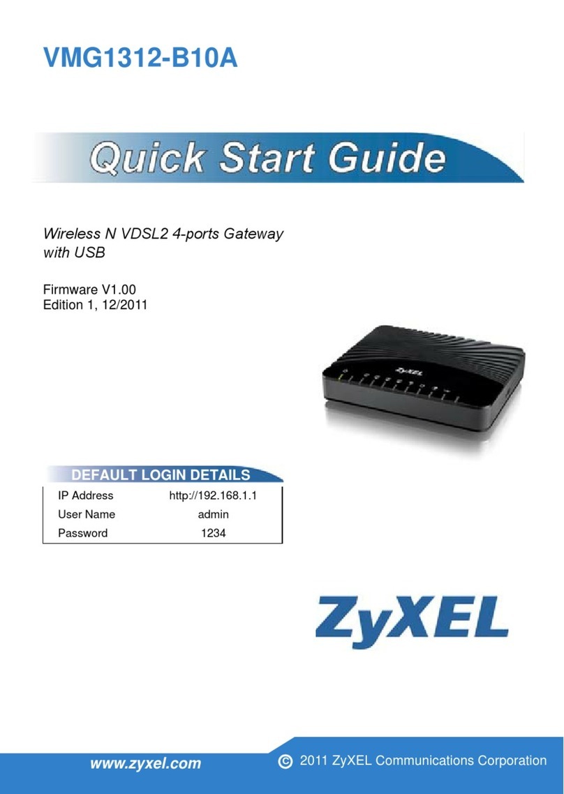 ZyXEL Communications VMG1312-B10A User manual