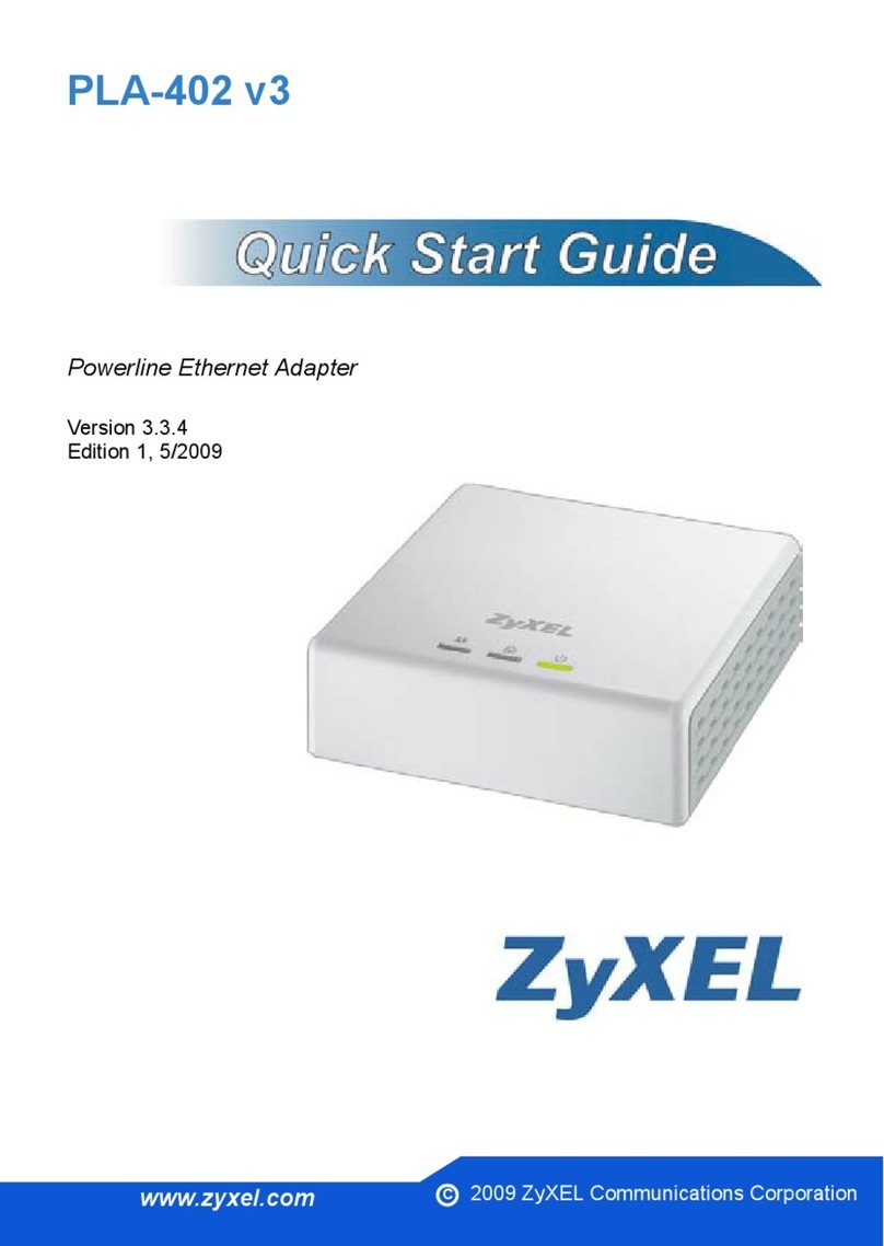 ZyXEL Communications PLA-402 v3 User manual ZyXEL Communications PLA-402 v3 User manual