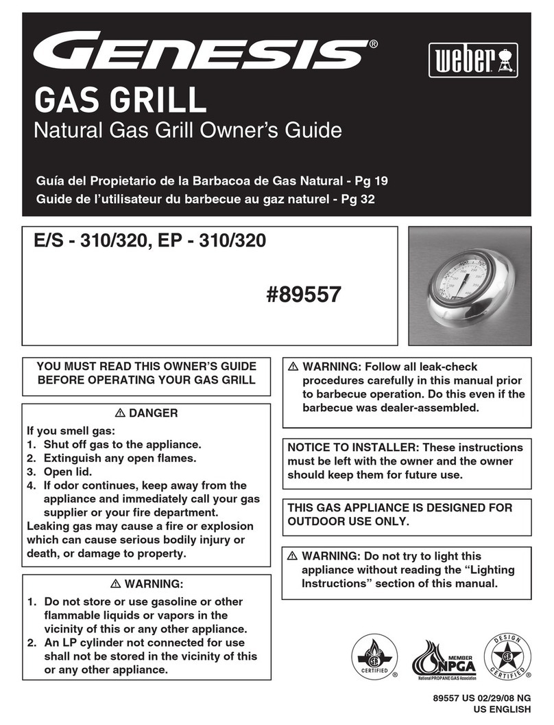 Weber Genesis E-310 NG User manual