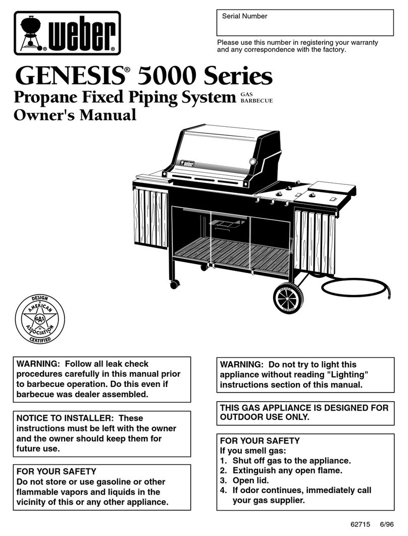Weber Genesis 5000 LP User manual Weber Genesis 5000 LP User manual