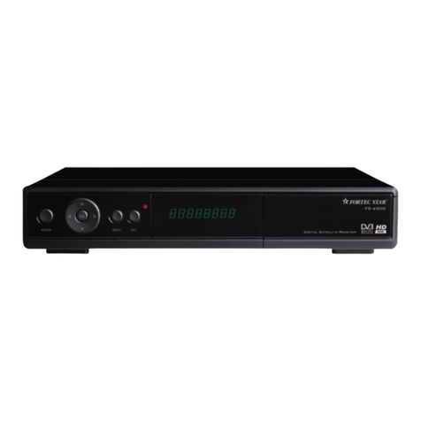 Fortec Star Digital Satellite Receiver user manual
