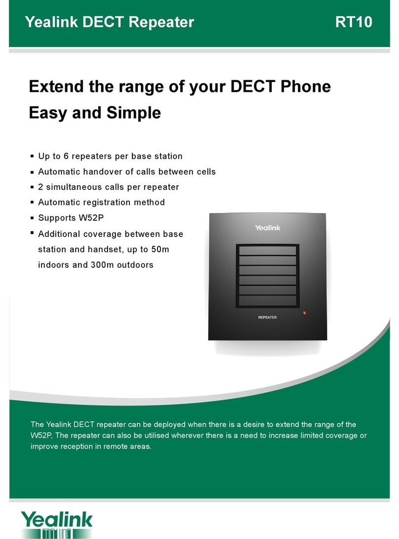 Yealink DECT RT10 Specifications