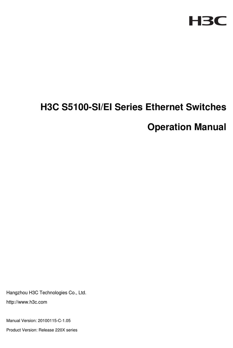 H3C H3C S5100-SI Operation manual