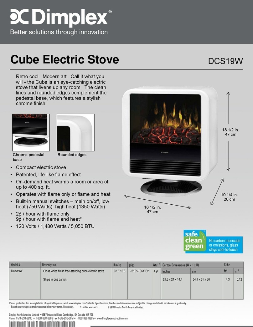 Dimplex DCS19W User manual Dimplex DCS19W User manual