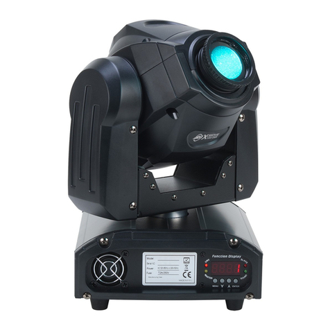 American DJ X-Move LED 25R User instructions