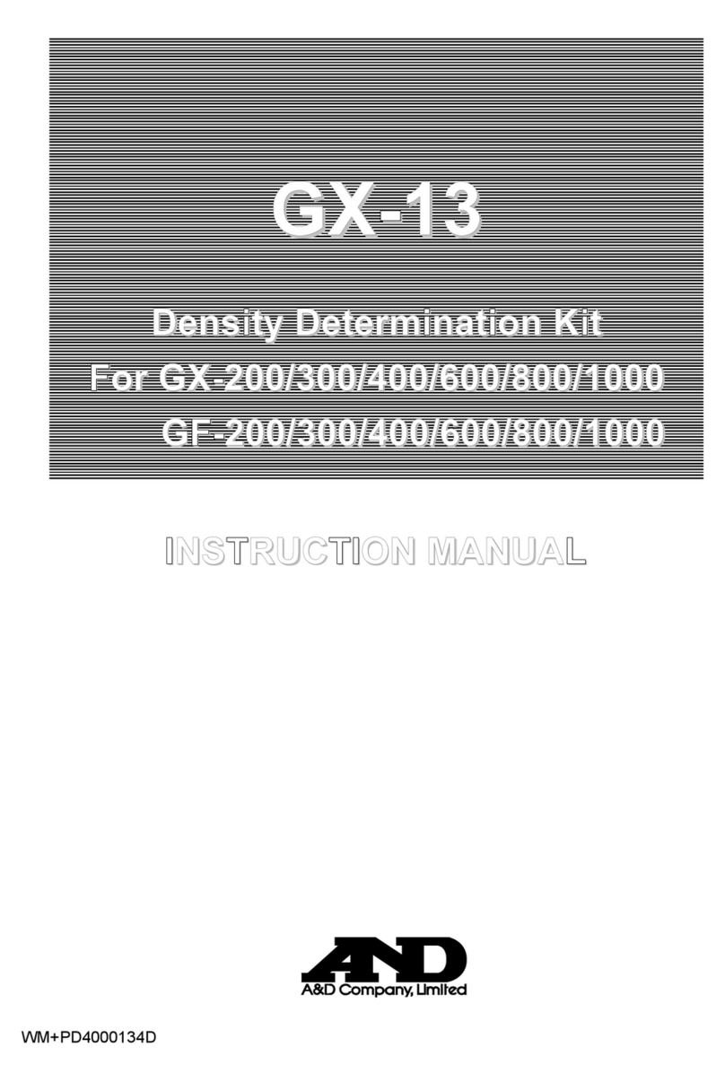 A&D GX-13 User manual