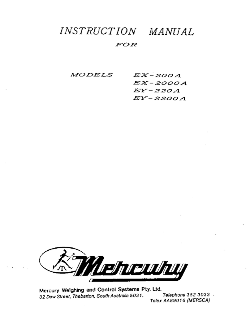 A&D EX-200A User manual