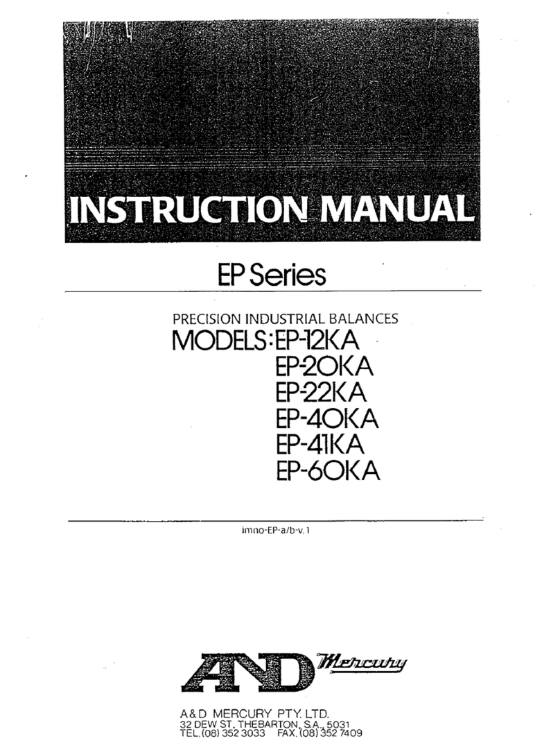 A&D Mercury EP-12KA instruction manual