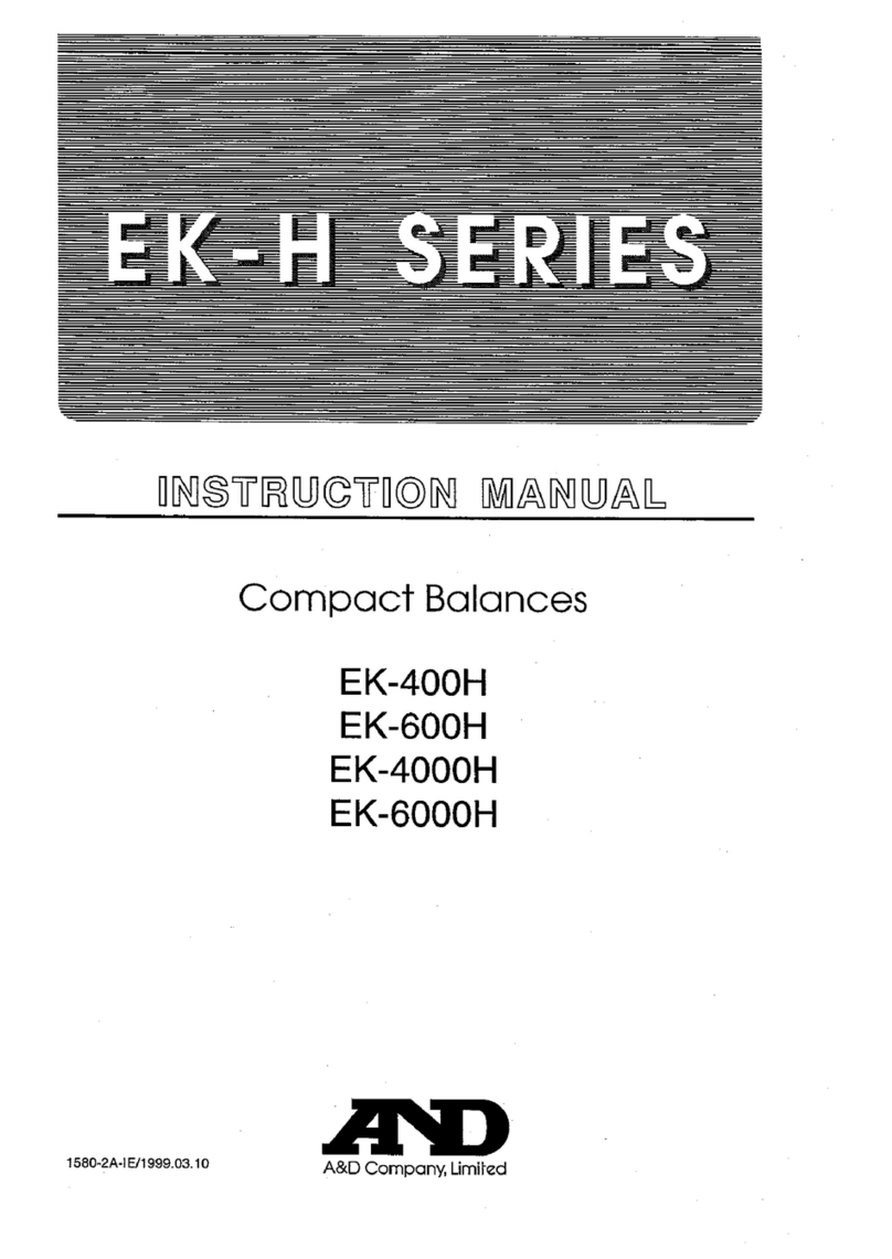 A&D EK-400H User manual