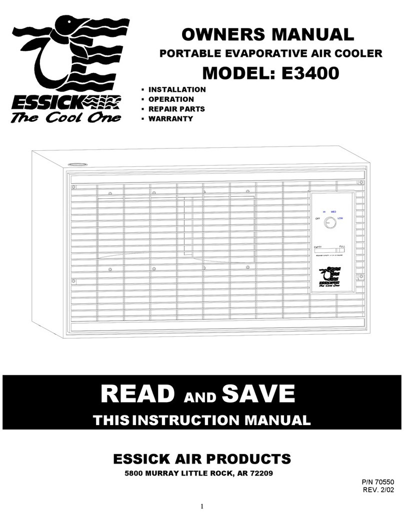 Essick E3400 User manual
