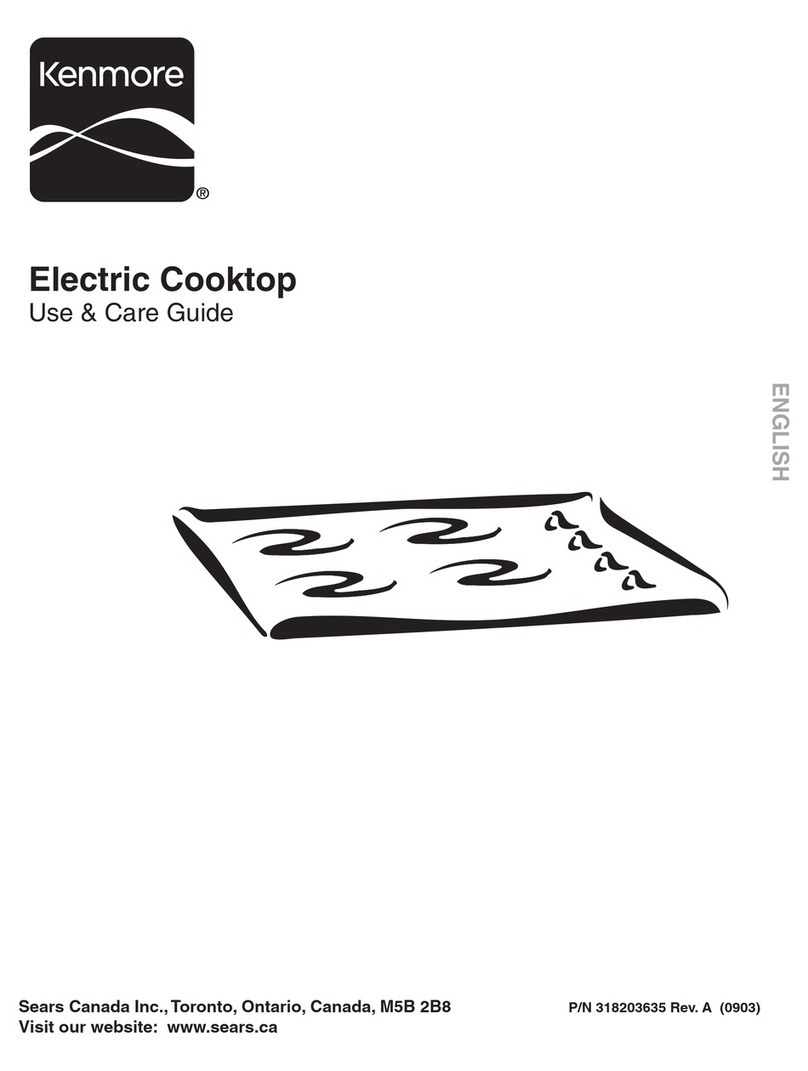 Kenmore Electric cooktop User manual