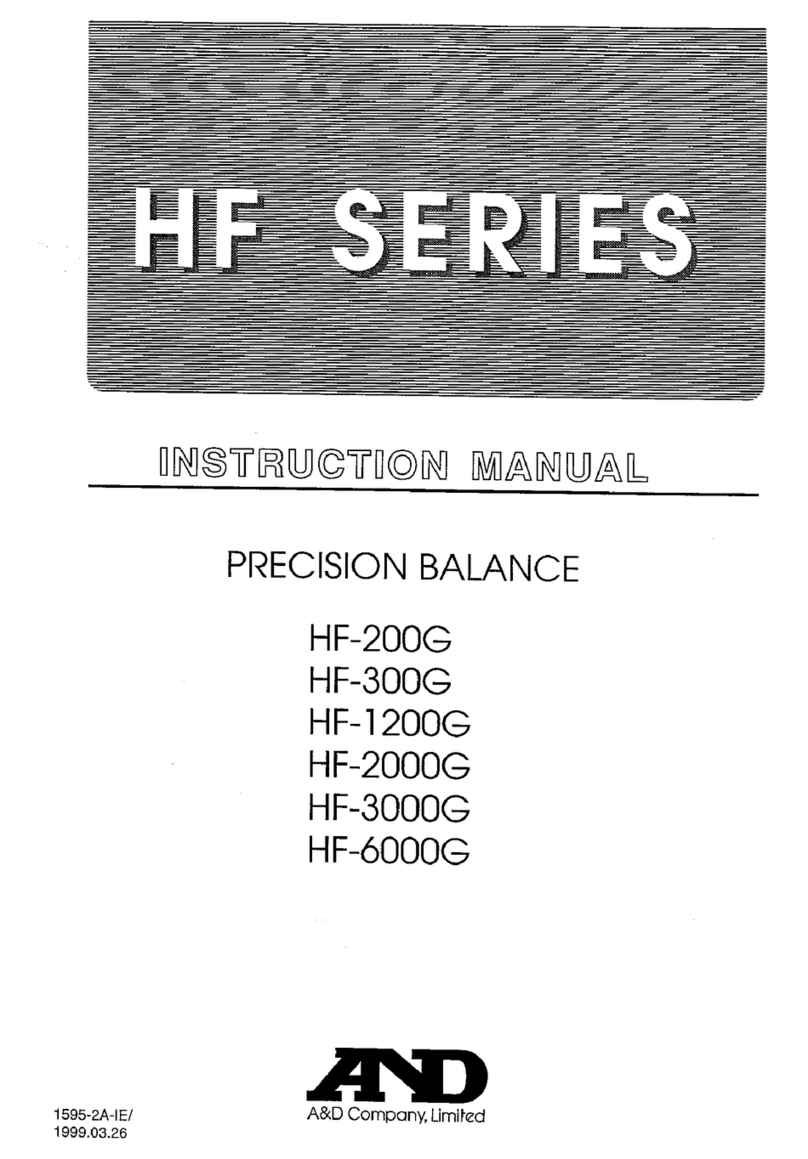 A&D HF-6000G User manual