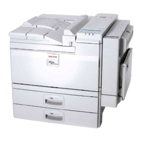 Savin Aficio SP 8100DN User manual