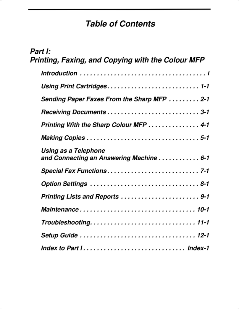 Sharp FO-2550 User manual