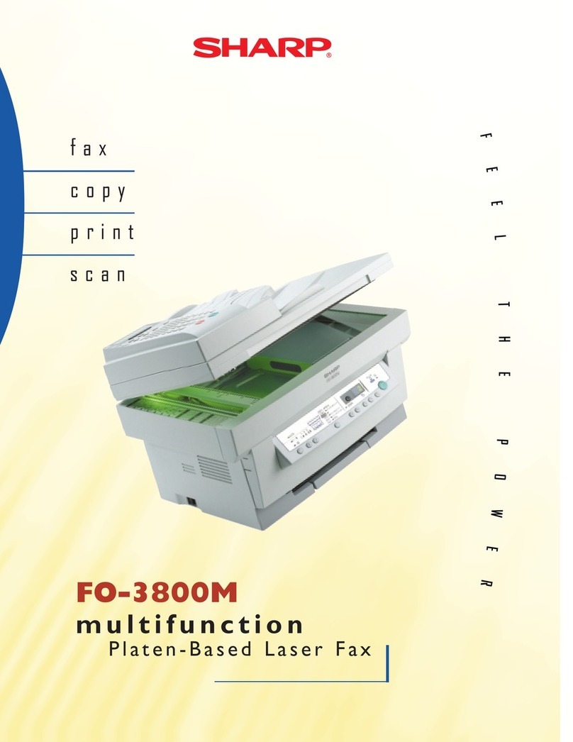 Sharp FO-3800M User manual