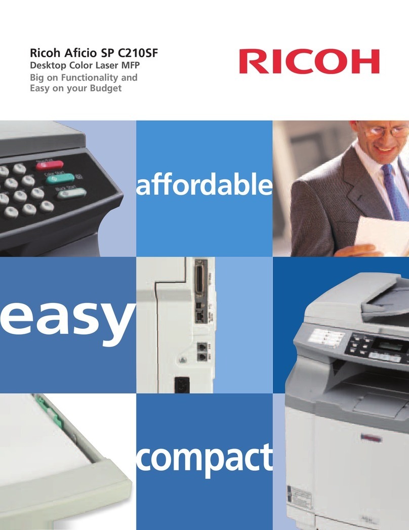 Ricoh Aficio SP C210SF User manual