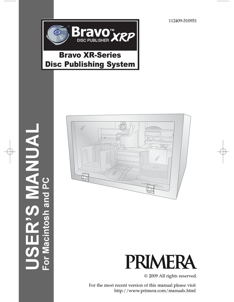 Primera Bravo XRP Disk publisher User manual