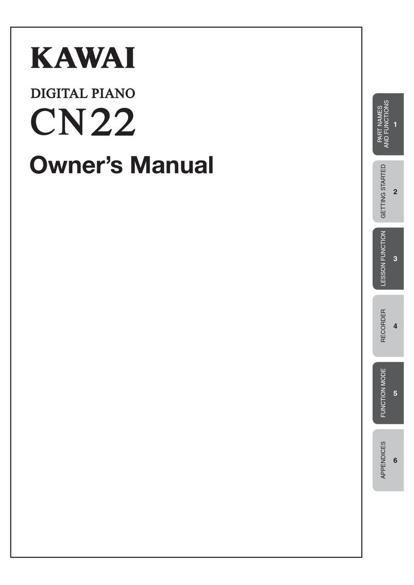 Kawai CN22 owner's manual