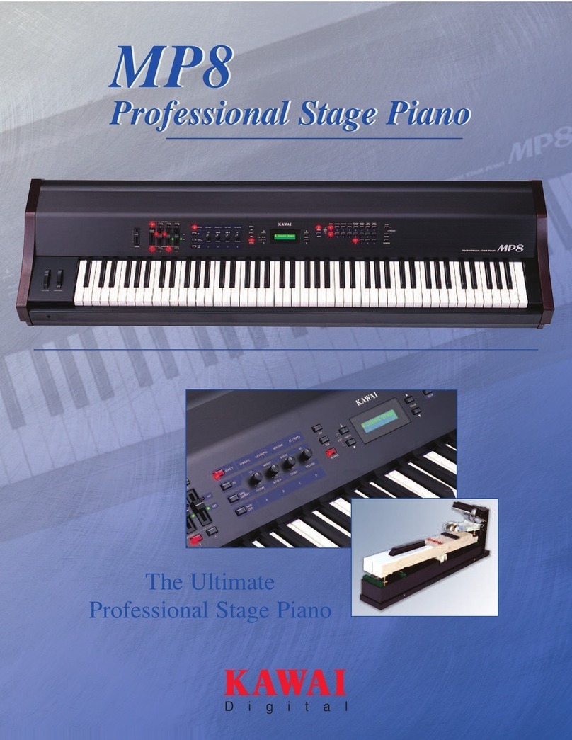Kawai Stage Piano MP8 specification