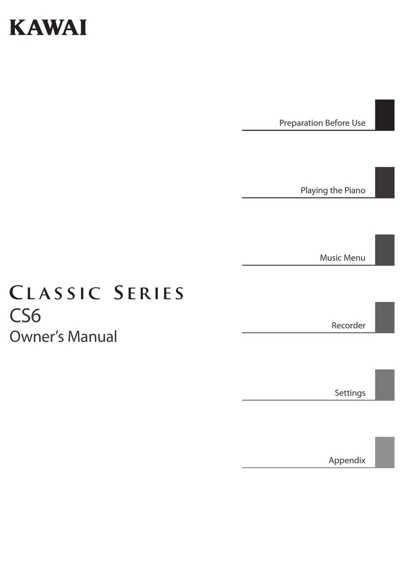 Kawai Classic Series CS6 User manual Kawai Classic Series CS6 User manual
