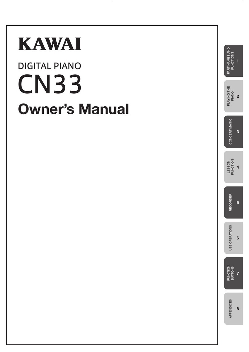 Kawai CN33 owner's manual