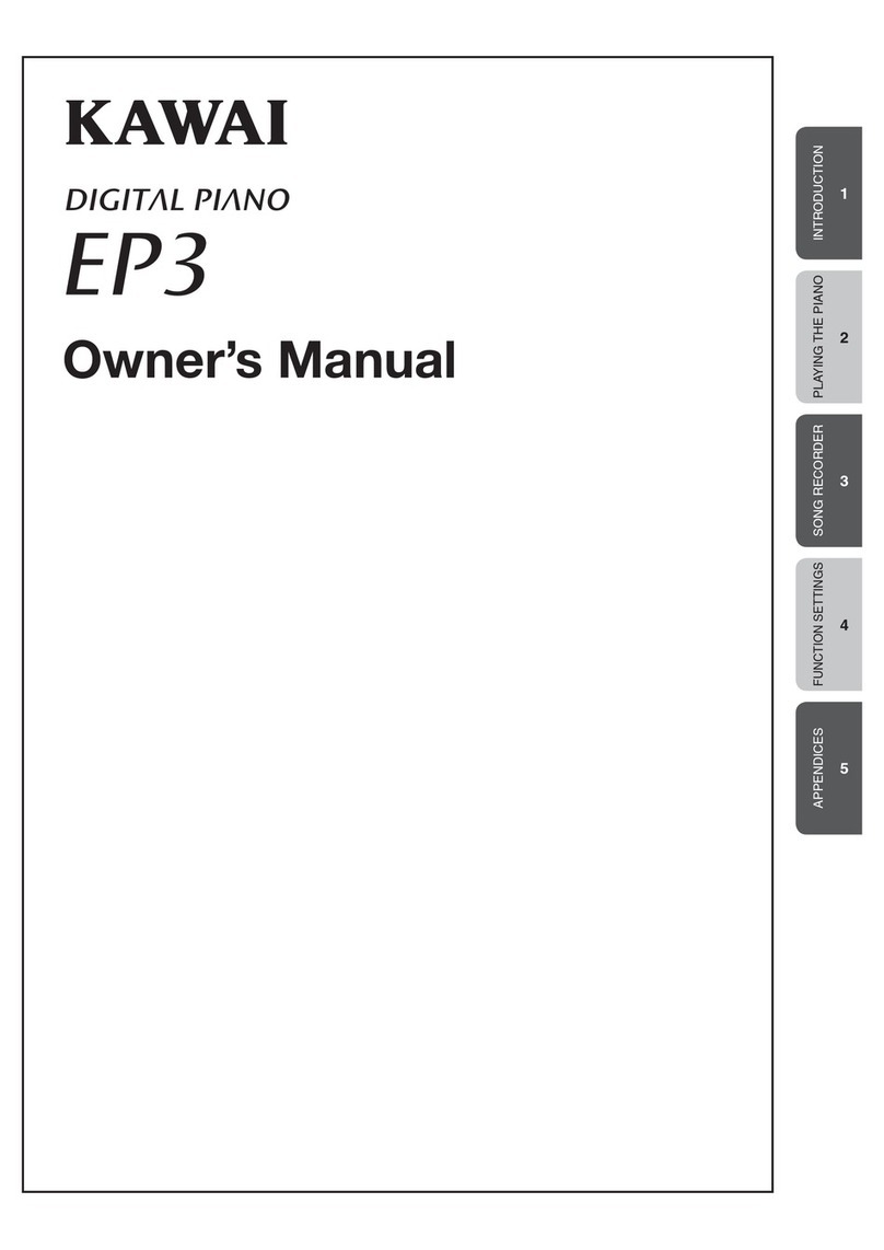 Kawai EP3 owner's manual