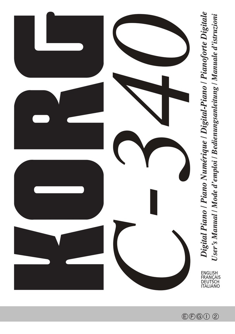 Korg Concert C-340 User manual