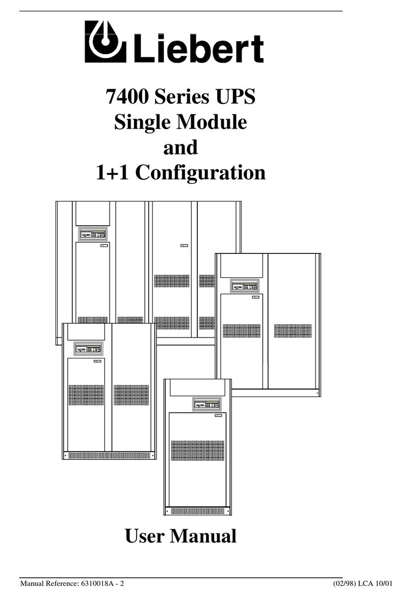 Liebert 7400 Series user manual