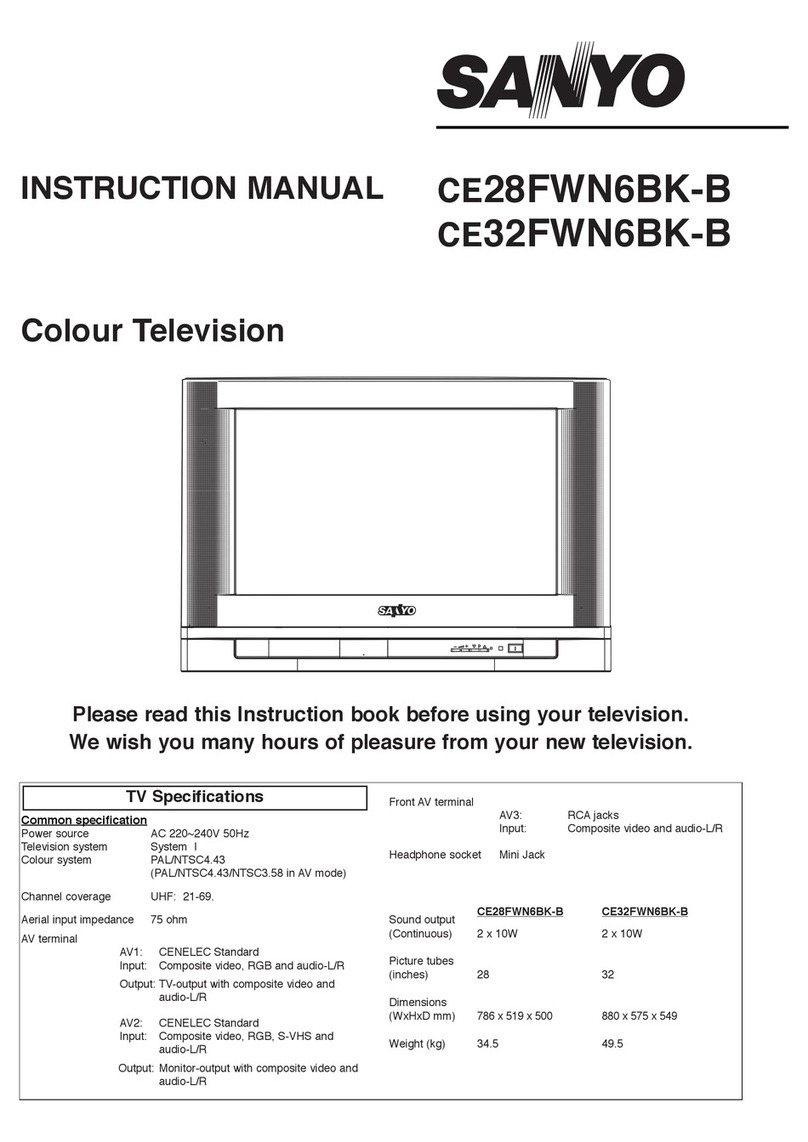 Sanyo CE28FWN6BK-B User manual Sanyo CE28FWN6BK-B User manual
