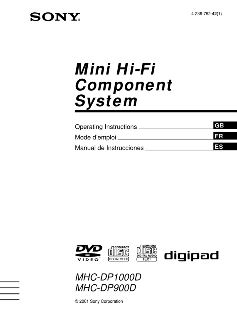 Sony MHC-DP1000D operating instructions