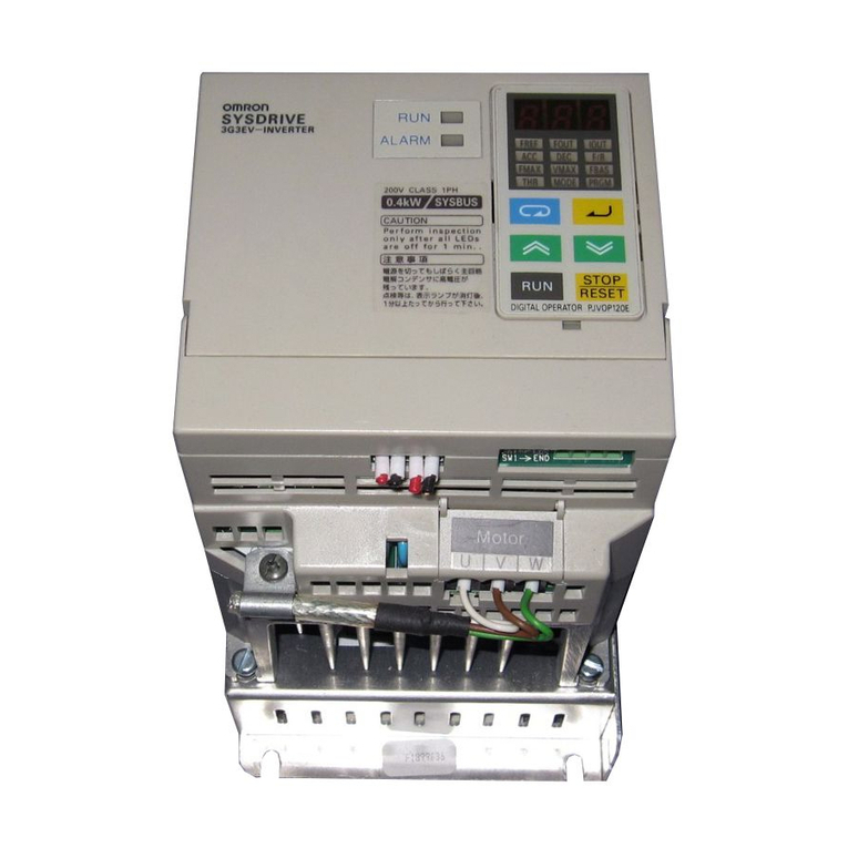 Omron SYSDRIVE 3G3EV SERIES User manual