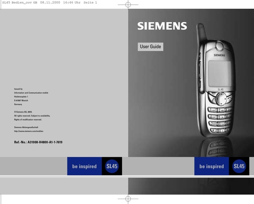 Siemens SL45 User manual Siemens SL45 User manual