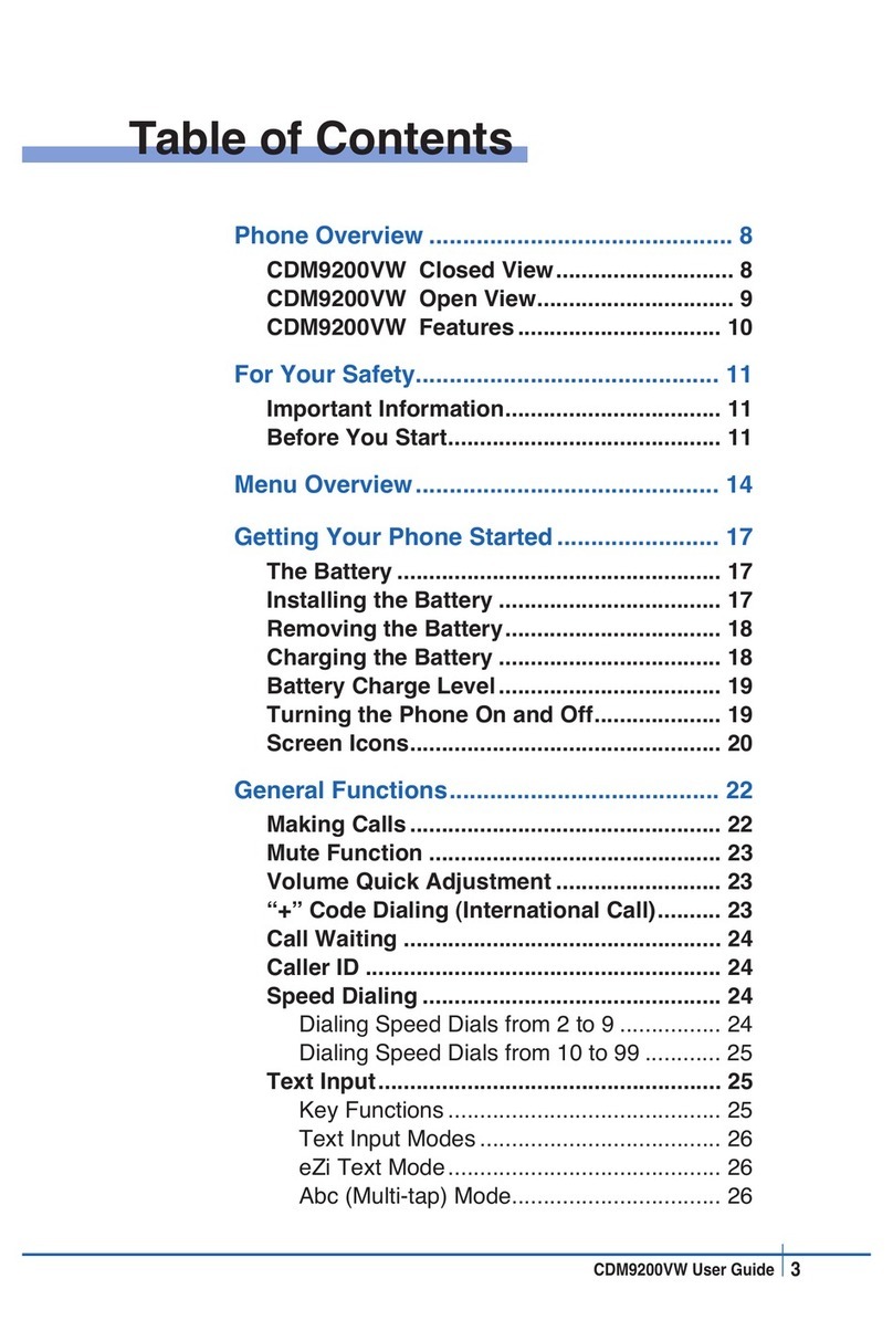 UTStarcom Verizon CDM9200VW user manual
