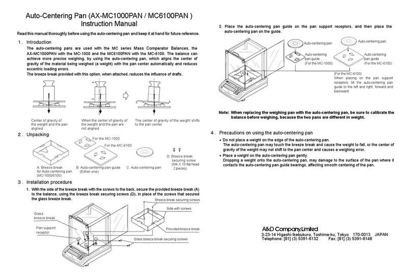 A&D AX-MC1000PAN instruction manual
