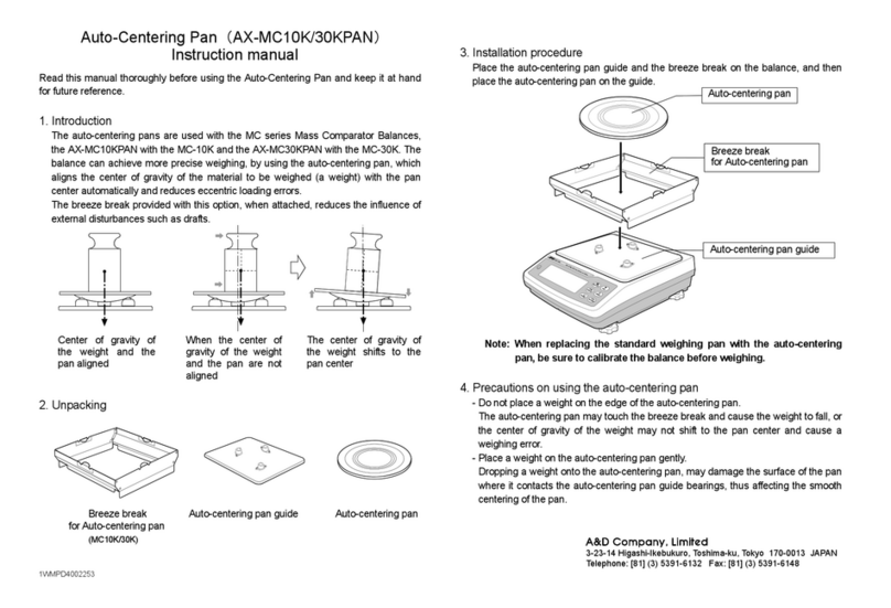 A&D AX-MC10KPAN User manual