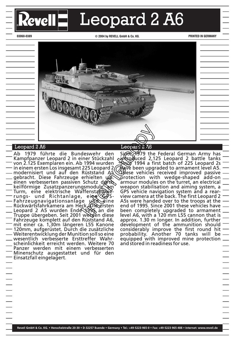 REVELL Leopard 2 A6 Assembly manual