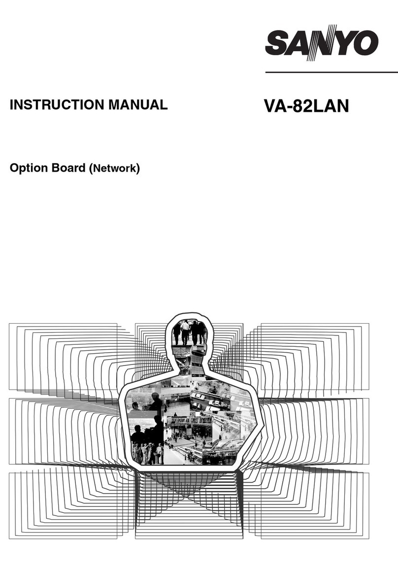 Sanyo VA-82LAN instruction manual