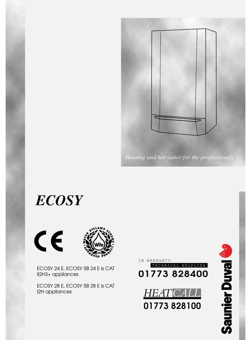Saunier Duval ECOSY 24 E Installation and operating instructions