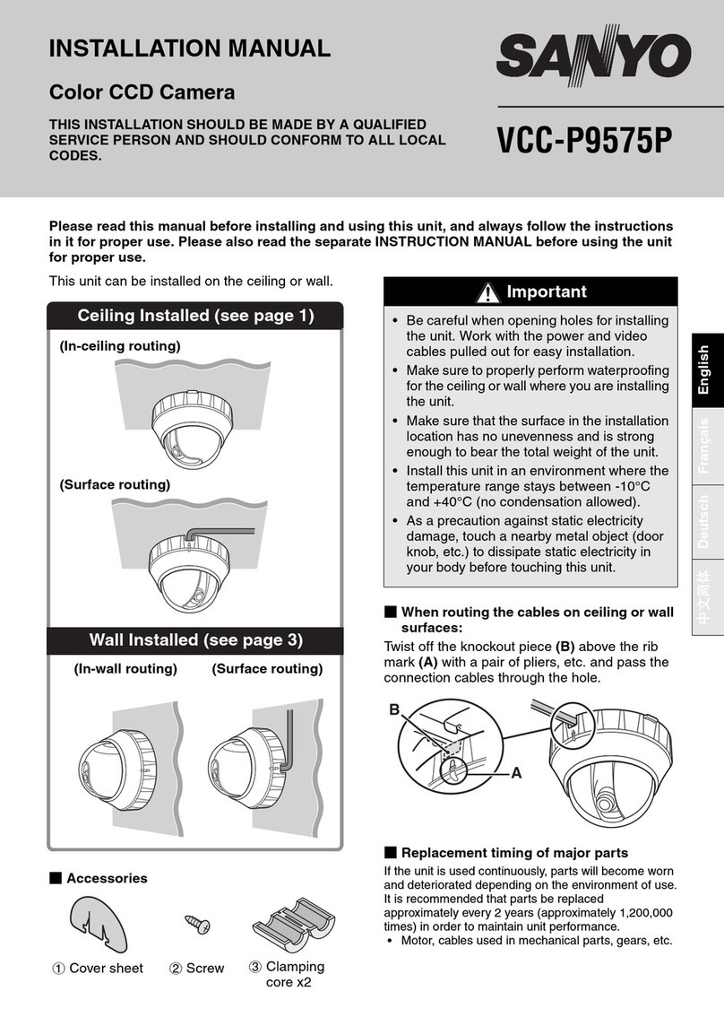 Sanyo VCC-P9575P User manual