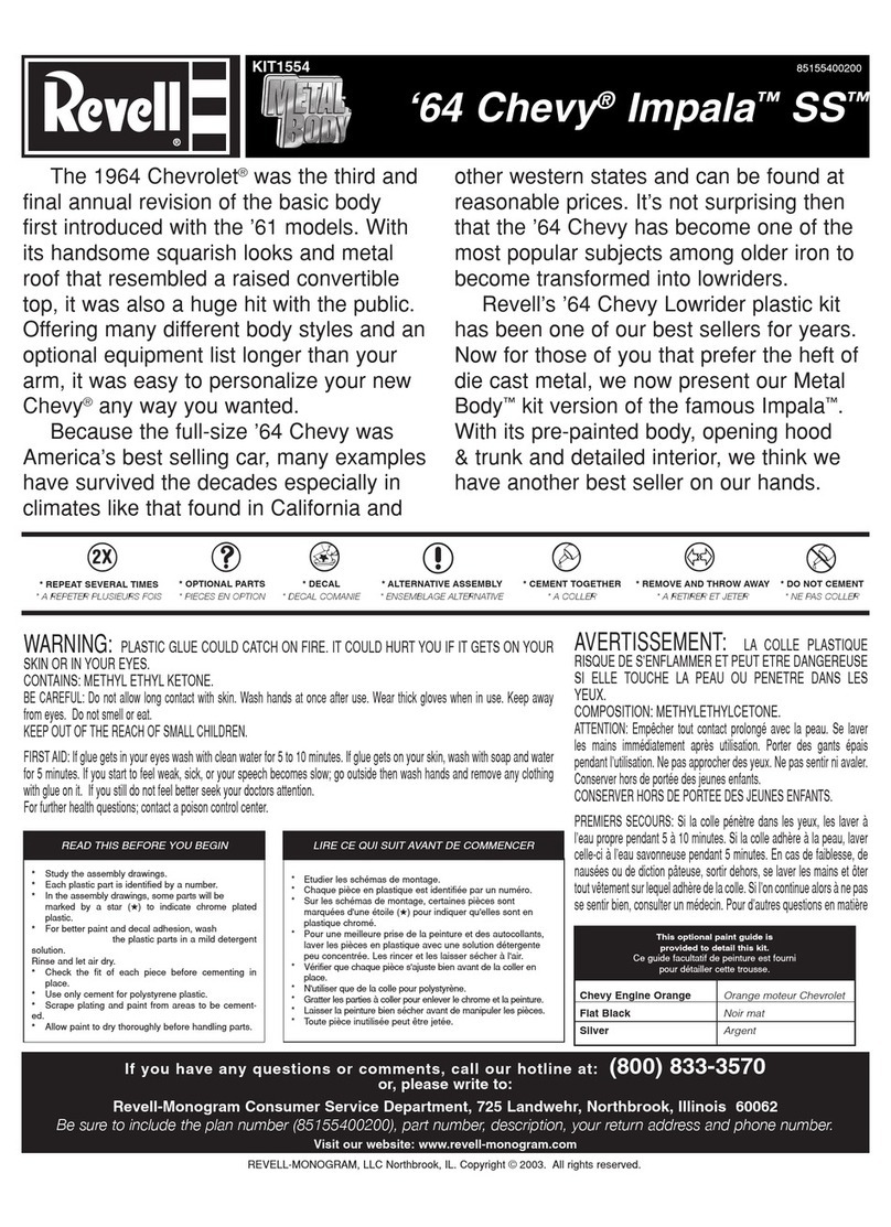 REVELL KIT 1554 Assembly manual REVELL KIT 1554 Assembly manual