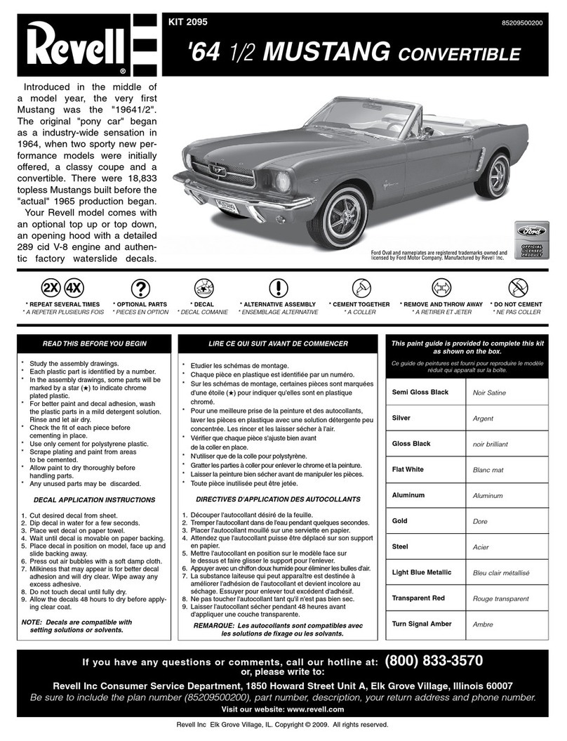 REVELL KIT 2095 User manual