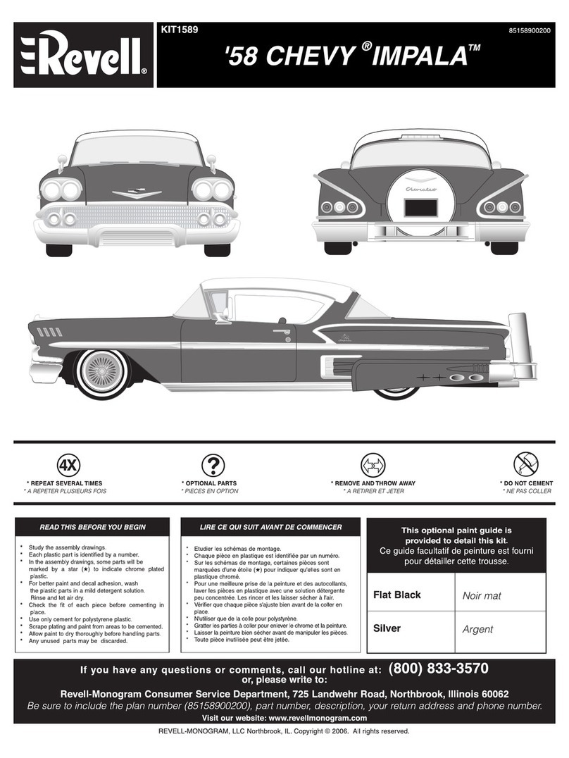 REVELL KIT 1589 Assembly manual