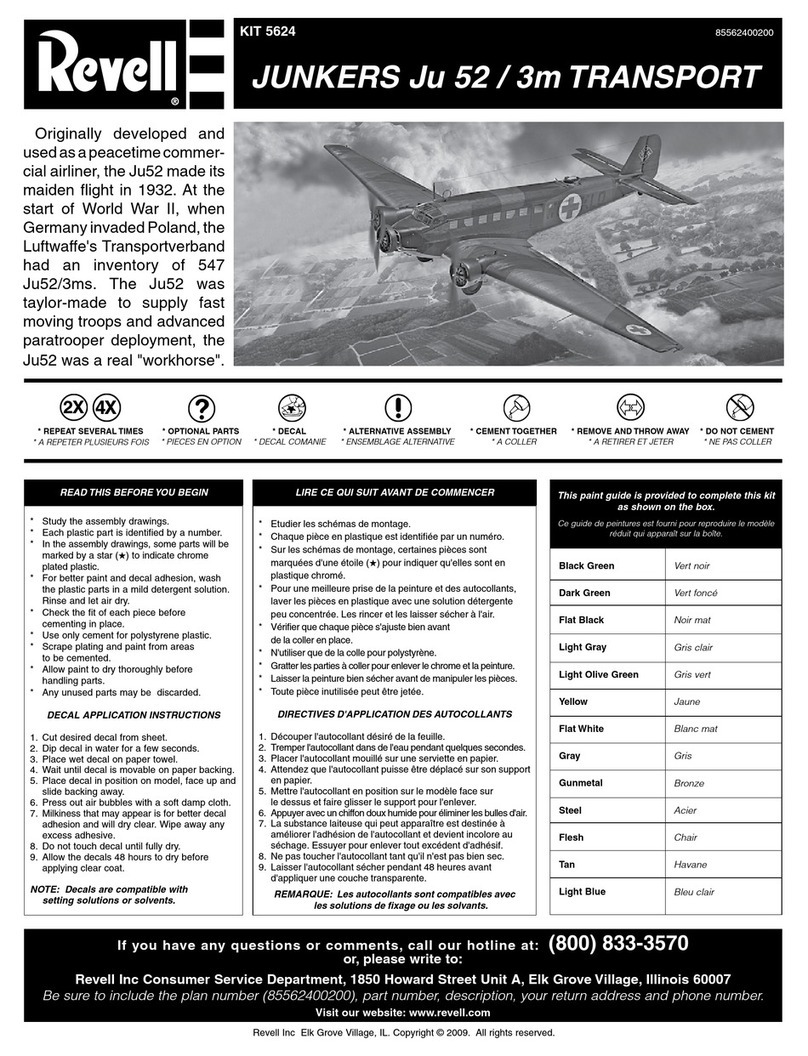 REVELL KIT 5624 Assembly manual