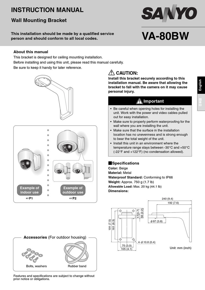 Sanyo VA-80BW instruction manual