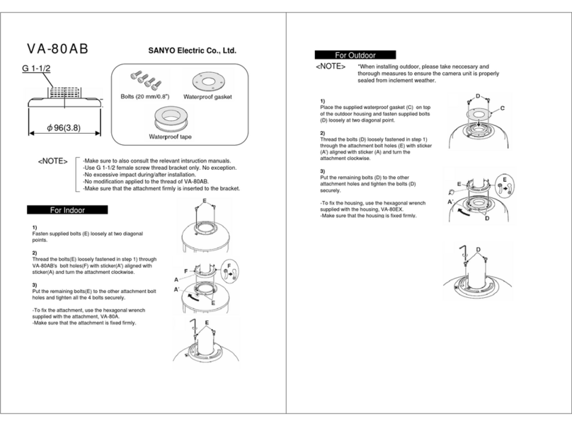 Sanyo VA-80AB User manual Sanyo VA-80AB User manual