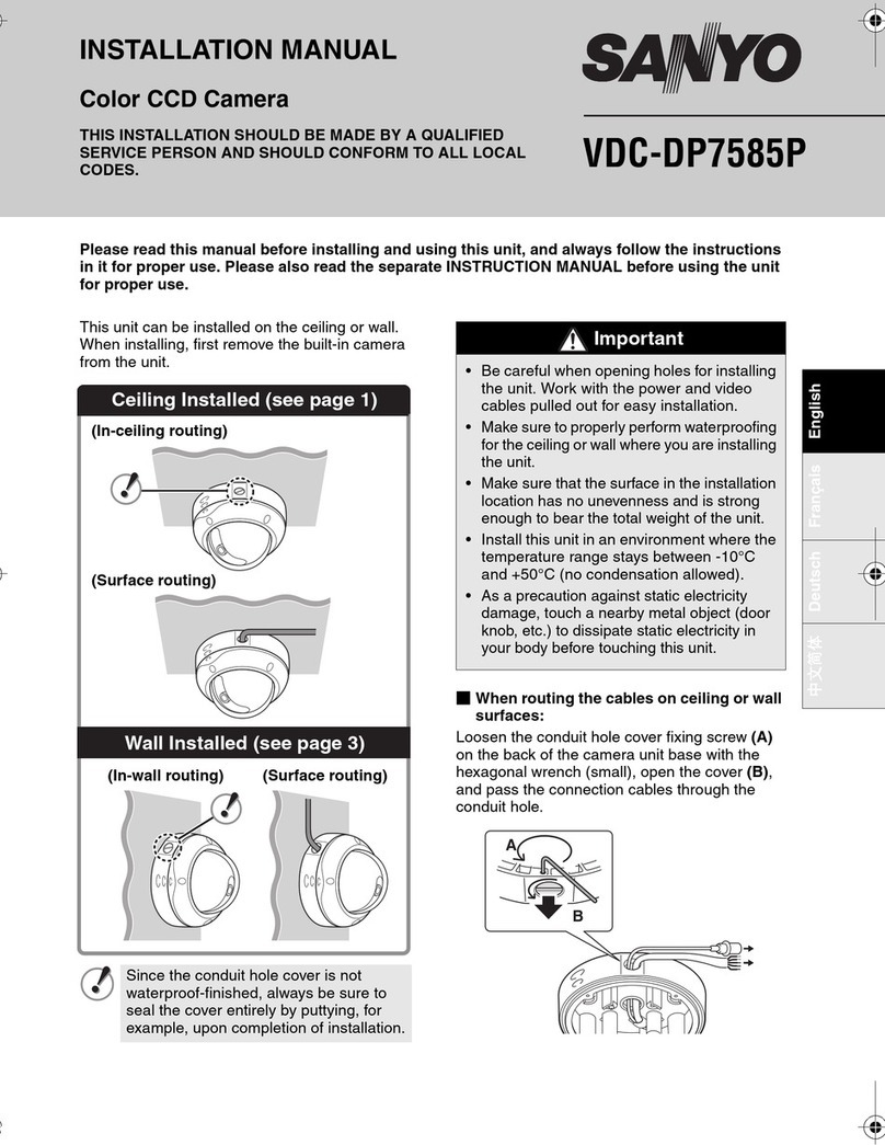 Sanyo VDC-DP7585P User manual