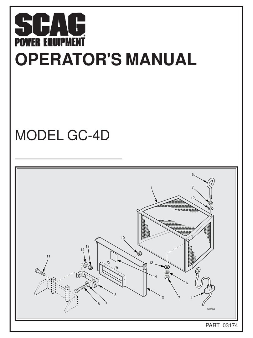 Scag Power Equipment GC-4D Operator's manual